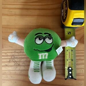 M&M's Plush Gordo Green Mini M&M Tube Holder 5" 1998
